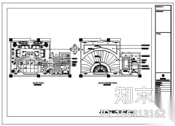 某豪华ktv施工图cad施工图下载【ID:166413162】