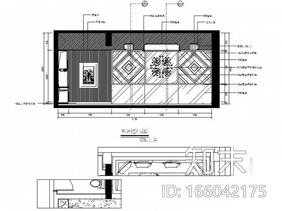 [福建]欧式豪华音乐会所包厢设计施工图cad施工图下载【ID:166042175】