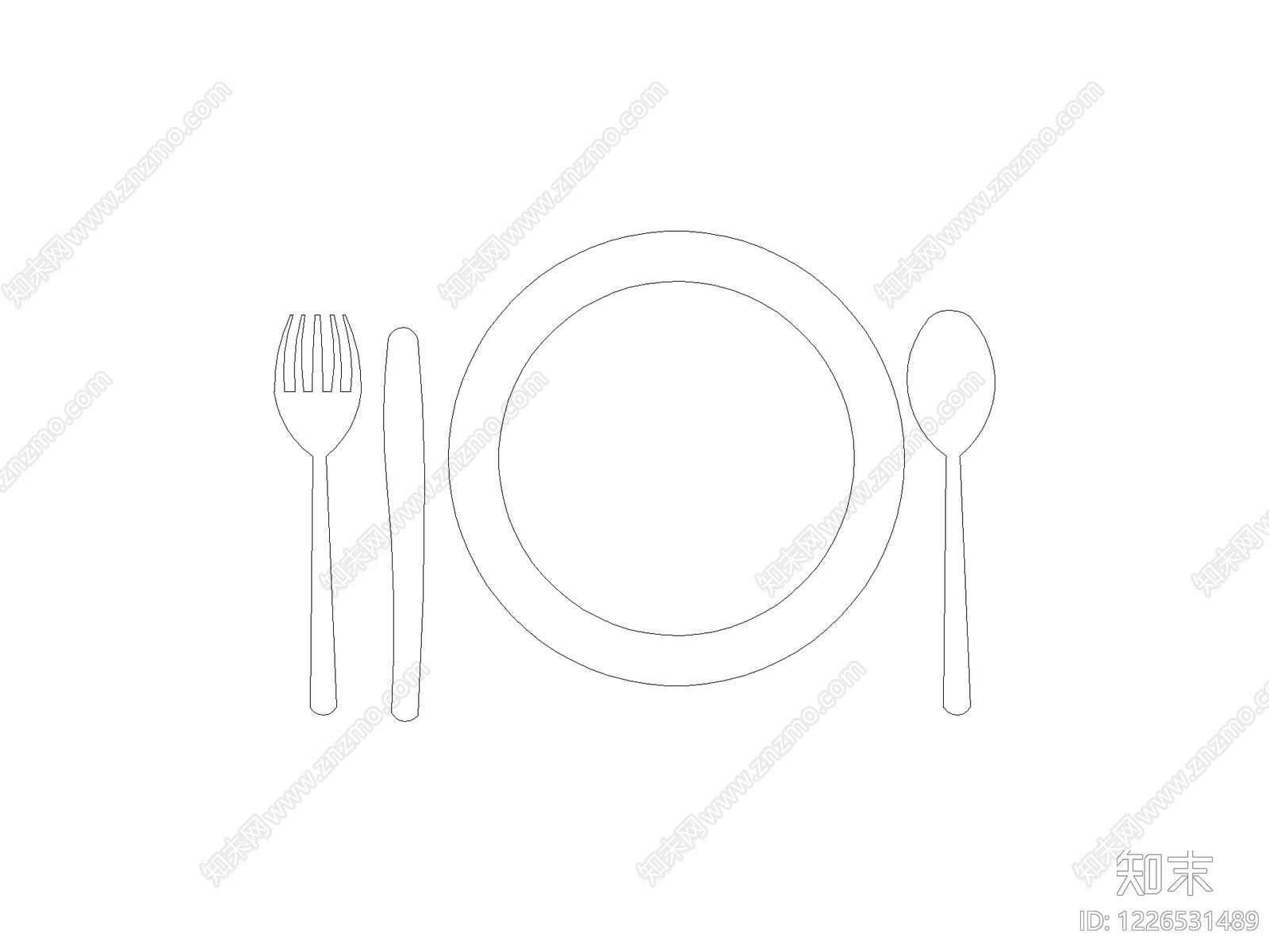 现代桌子CAD图纸