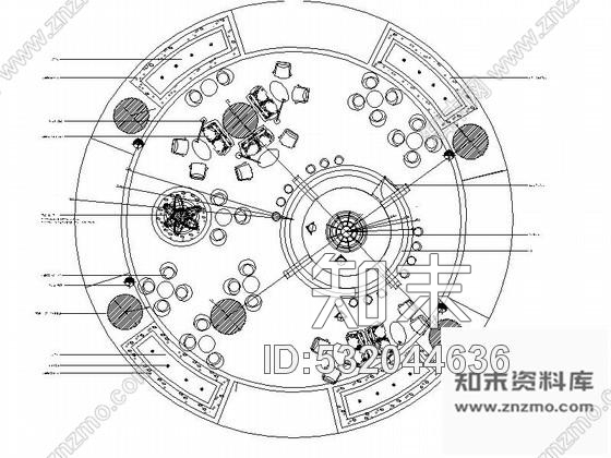 施工图酒店休闲大堂吧室内装修图含效果施工图下载【ID:532044636】