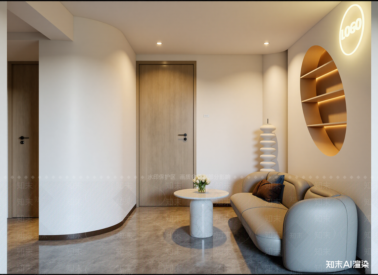 现代接待室3D模型下载【ID:1214336005】