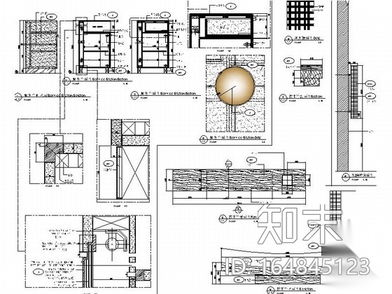 [北京]商务中心区商场日餐厅设计装修图（含实景）cad施工图下载【ID:164845123】