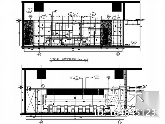 [北京]商务中心区商场日餐厅设计装修图（含实景）cad施工图下载【ID:164845123】