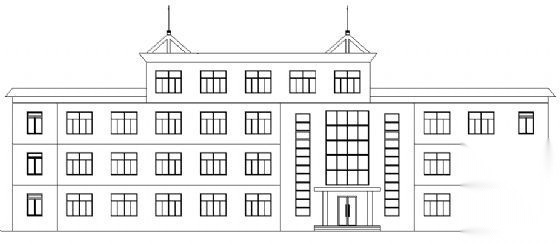 学校办公楼建筑、结构设计图cad施工图下载【ID:151578131】