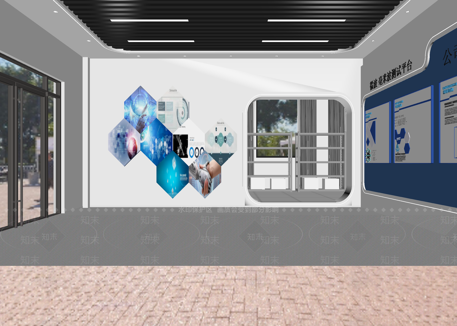 现代科技展厅3D模型下载【ID:1214673275】