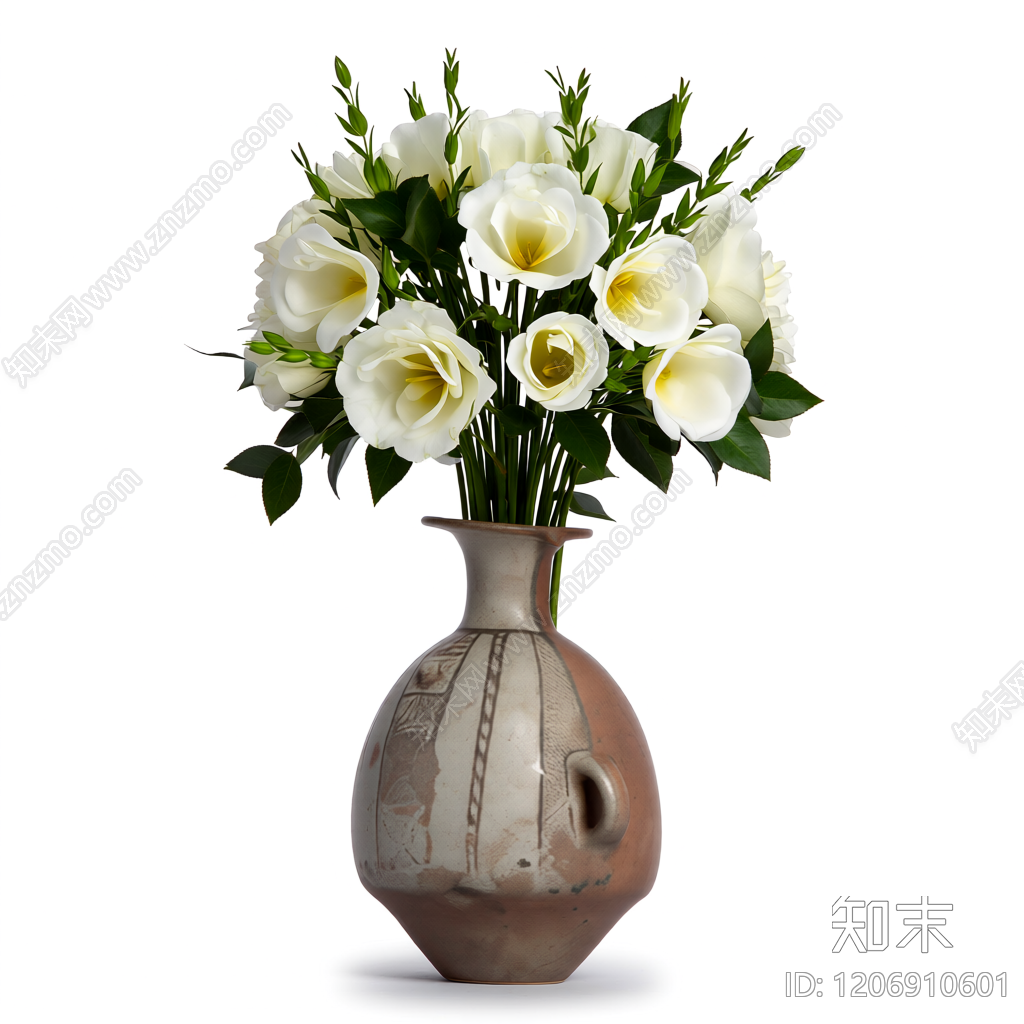 花瓶插花装饰品3D模型下载【ID:1206910601】