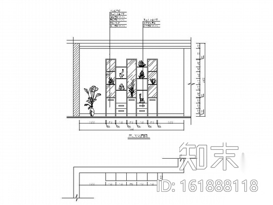 [湖南]精品住宅现代三居室装修图cad施工图下载【ID:161888118】