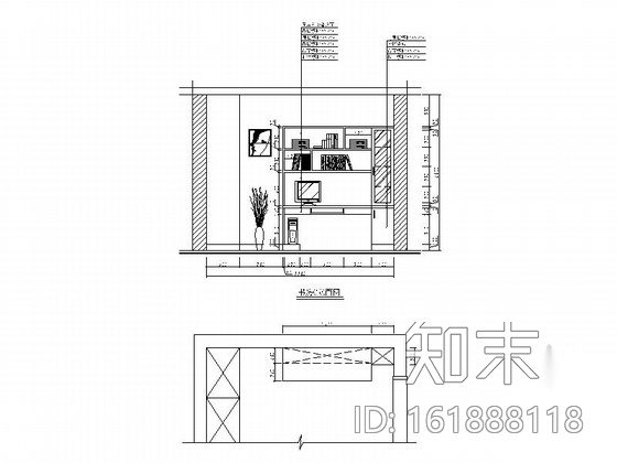 [湖南]精品住宅现代三居室装修图cad施工图下载【ID:161888118】