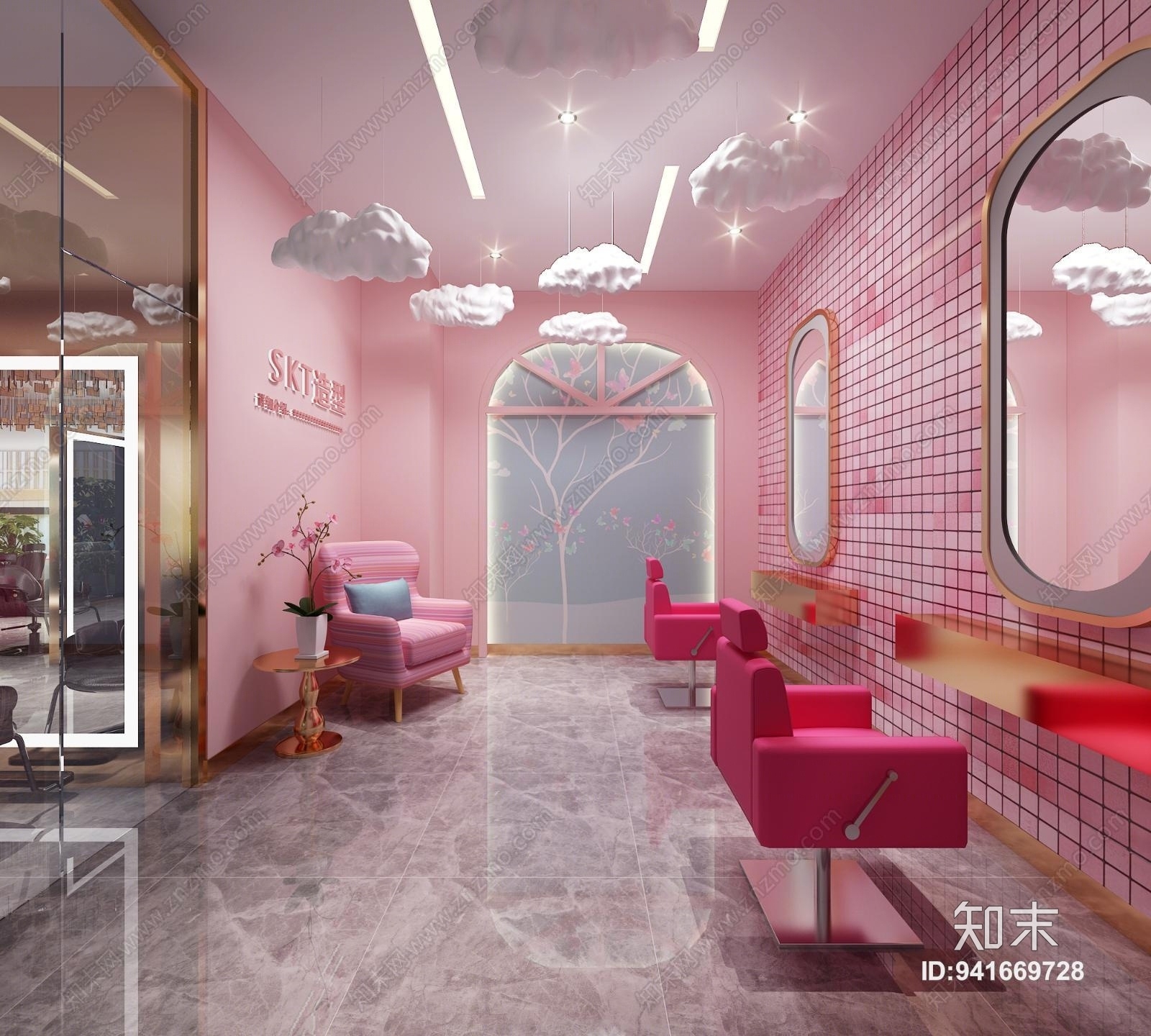 后现代理发店3D模型下载【ID:941669728】
