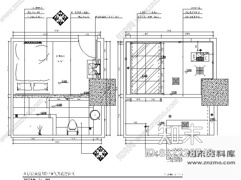 图块/节点贵宾房装修详图IIcad施工图下载【ID:832228748】