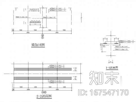 综合教学楼框架柱加固结构施工图cad施工图下载【ID:167547170】