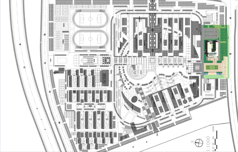 南京信息职业技术学院仙林校区单体建筑方案设计施工图下载【ID:151560147】