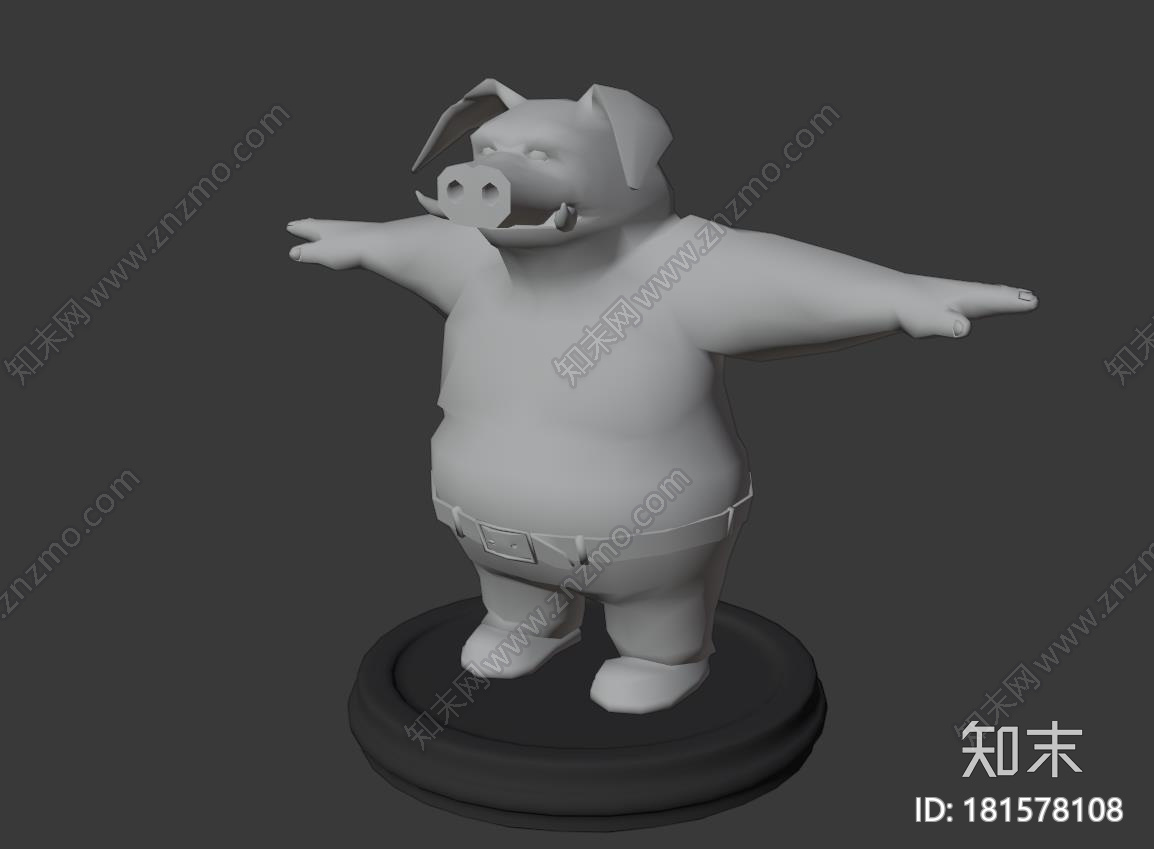 PEY’J：首席厨师长猪人CG模型下载【ID:181578108】