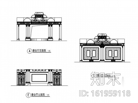 [重庆]某豪华酒店欧陆风格精装修施工图（含效果）cad施工图下载【ID:161959118】