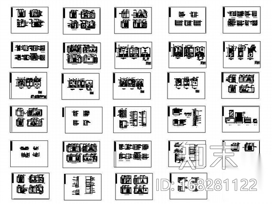 酒店客房室内装修图cad施工图下载【ID:168281122】