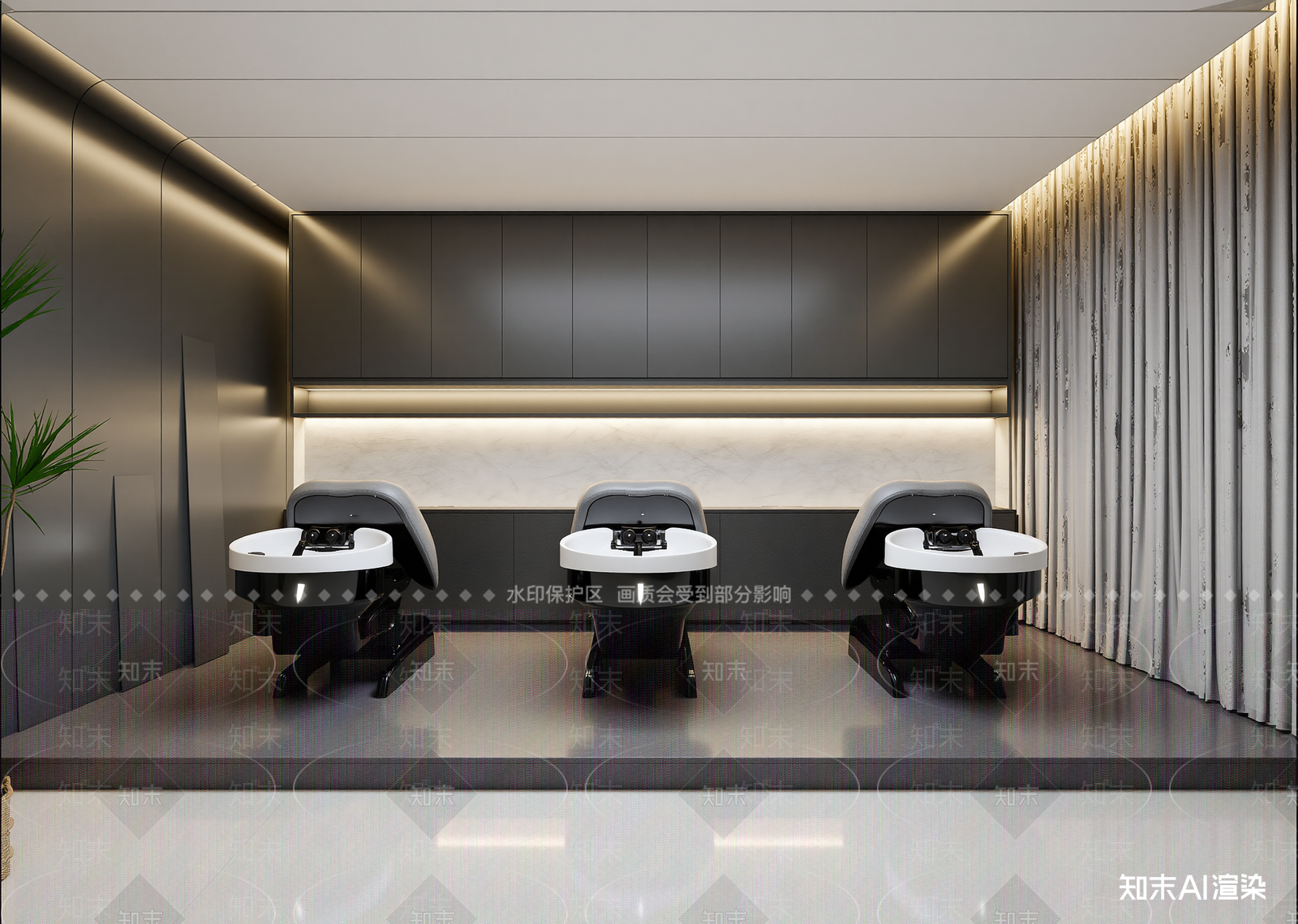现代美甲店3D模型下载【ID:1214923505】