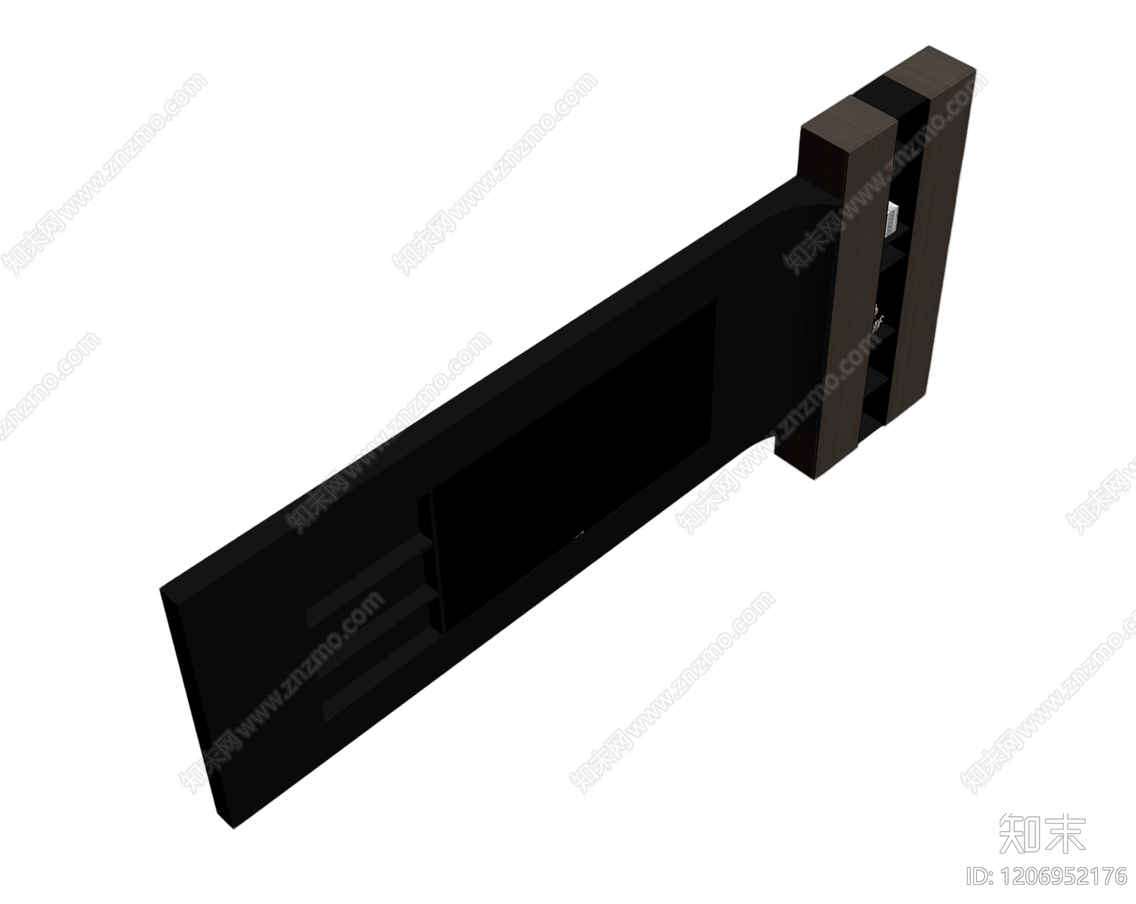 电视墙组合柜3D模型下载【ID:1206952176】