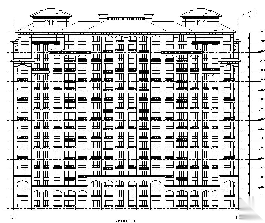 [浙江]宏源国际花园豪宅建筑方案文本cad施工图下载【ID:167049180】