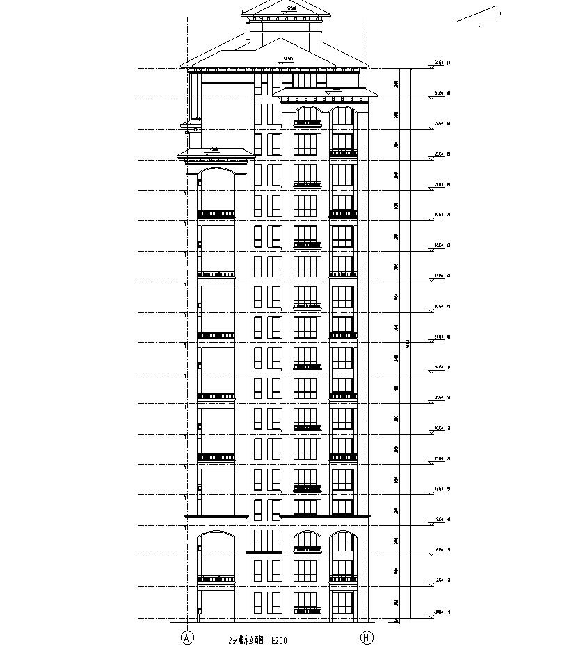 [浙江]宏源国际花园豪宅建筑方案文本cad施工图下载【ID:167049180】