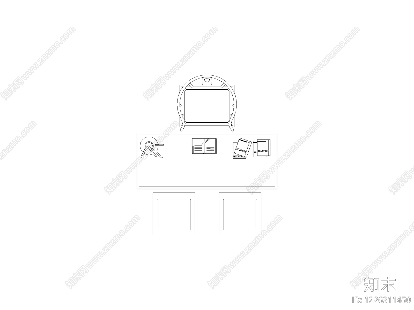 桌子cad施工图下载【ID:1226311450】