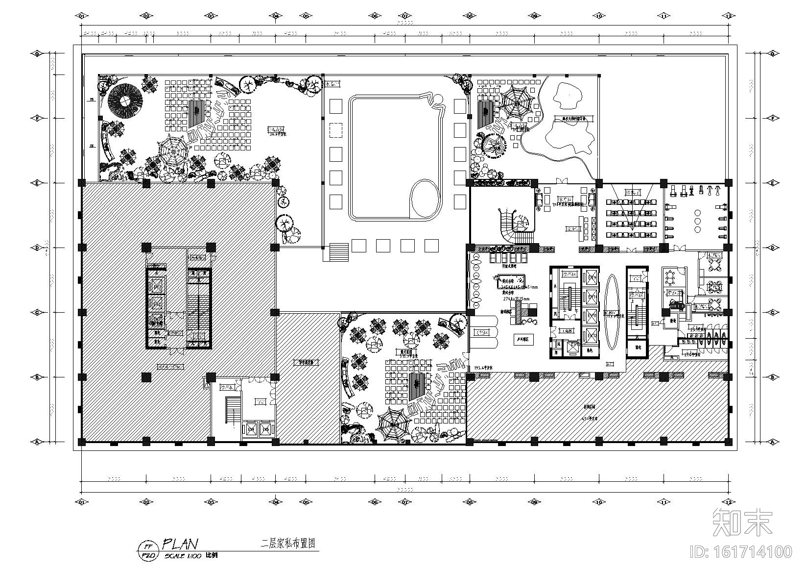 [贵州]富康国际酒店全套施工图+物料书+效果cad施工图下载【ID:161714100】