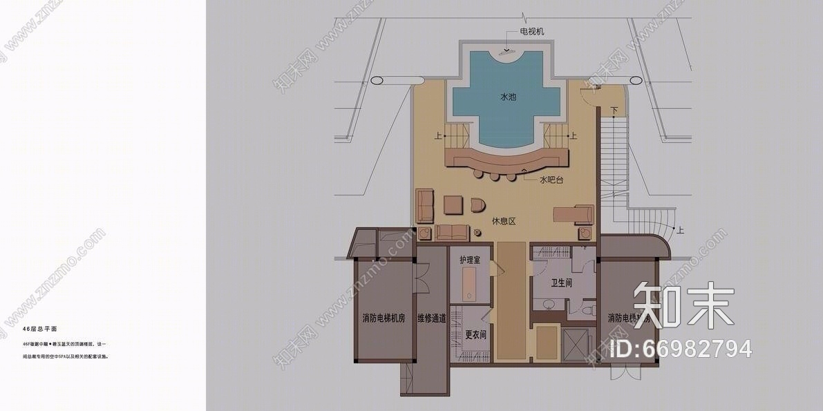 中融集团办公空间施工图丶带效果图cad施工图下载【ID:66982794】