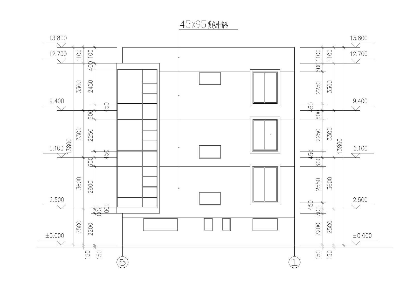 某农村现代四层小户型别墅自建房建筑施工图下载【ID:149889151】