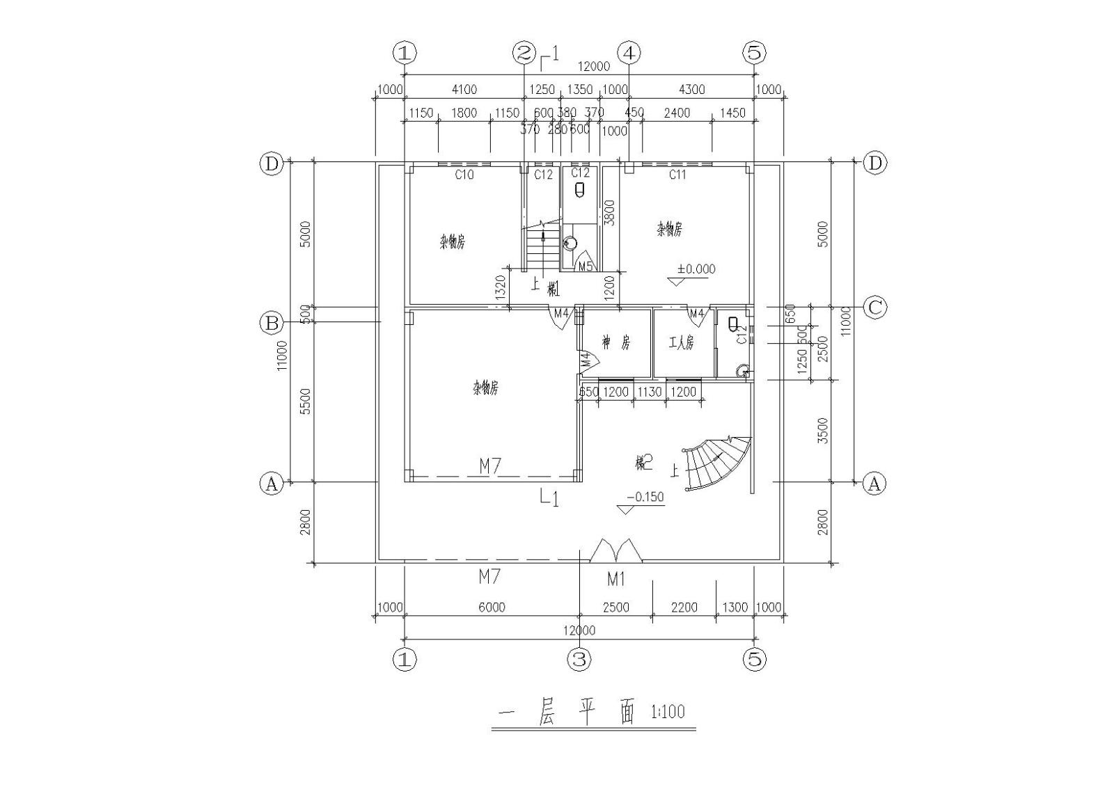 某农村现代四层小户型别墅自建房建筑施工图下载【ID:149889151】