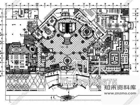 施工图沈阳某知名大酒店局部室内装修图cad施工图下载【ID:532053675】