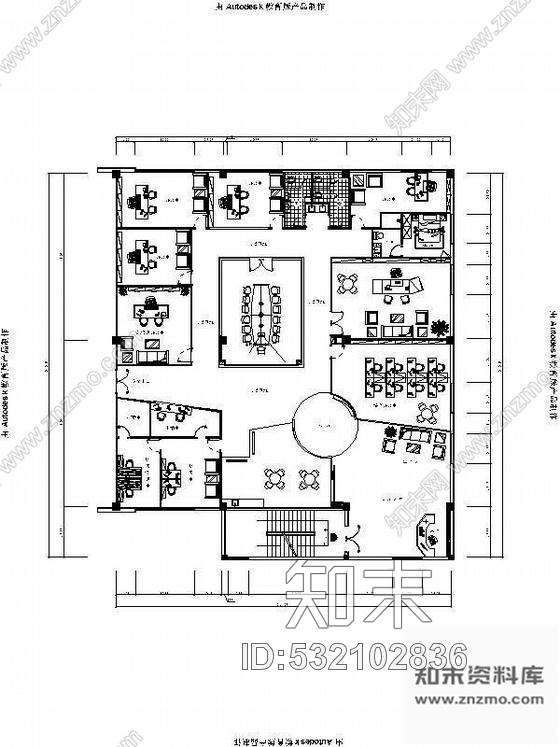 施工图浙江某科技有限公司装修图cad施工图下载【ID:532102836】