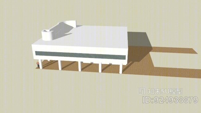 萨伏伊别墅SU模型下载【ID:924938879】