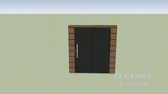 双开门SU模型下载【ID:117959954】