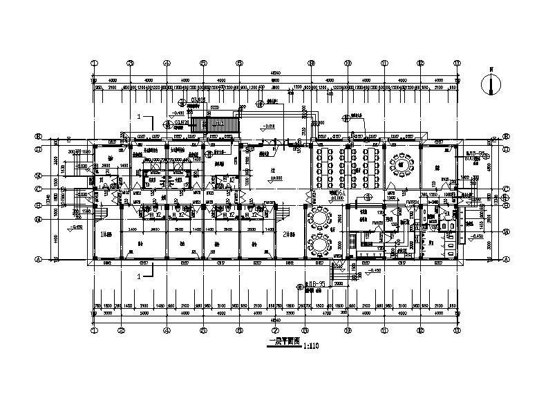 [浙江]五层框架结构石漆外墙宿舍楼建筑施工图施工图下载【ID:165943121】