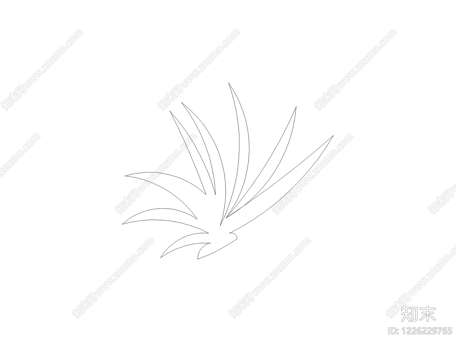 现代乔木种植CAD图纸