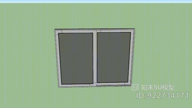 铝合金窗的忍者SU模型下载【ID:922734171】