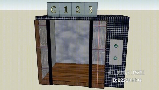 Z电梯：SU模型下载【ID:922084192】