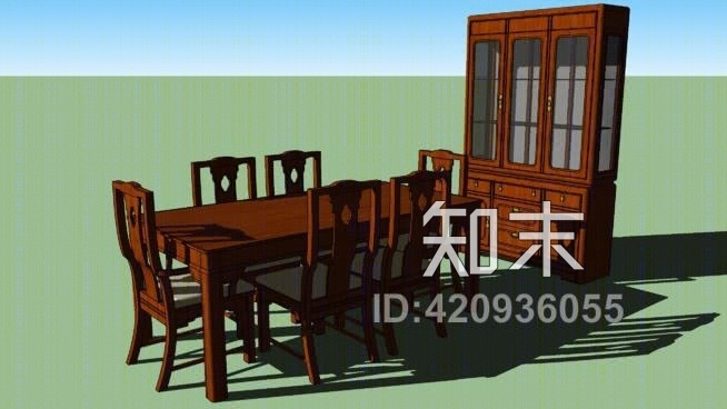 餐厅套餐SU模型下载【ID:420936055】