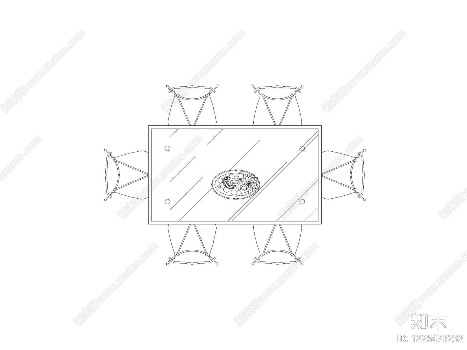 桌椅cad施工图下载【ID:1226473232】