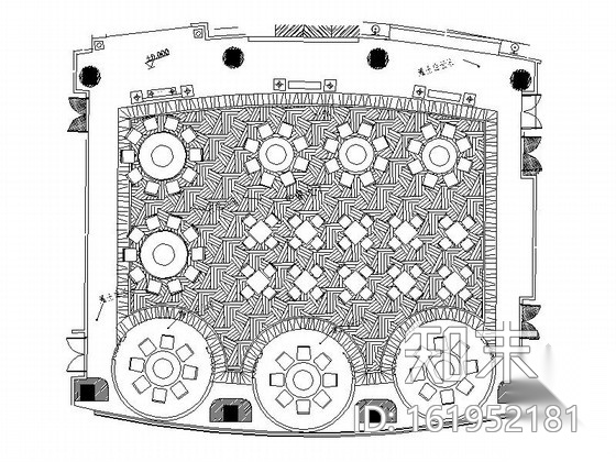 [成都]五星级豪华酒店中餐大厅及走廊装修施工图施工图下载【ID:161952181】