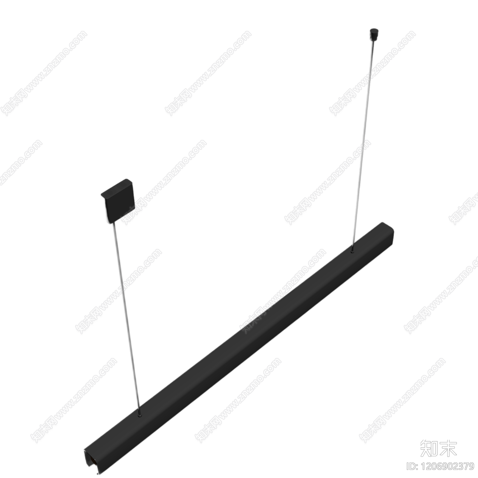 吊灯长条形灯具3D模型下载【ID:1206902379】