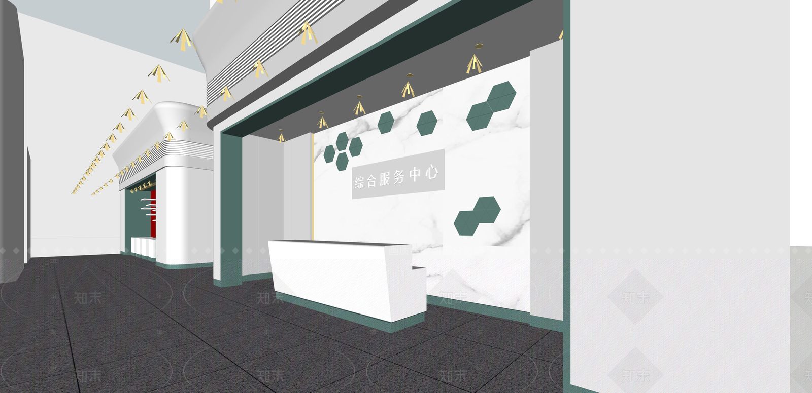 新中式接待室SU模型下载【ID:1216056770】