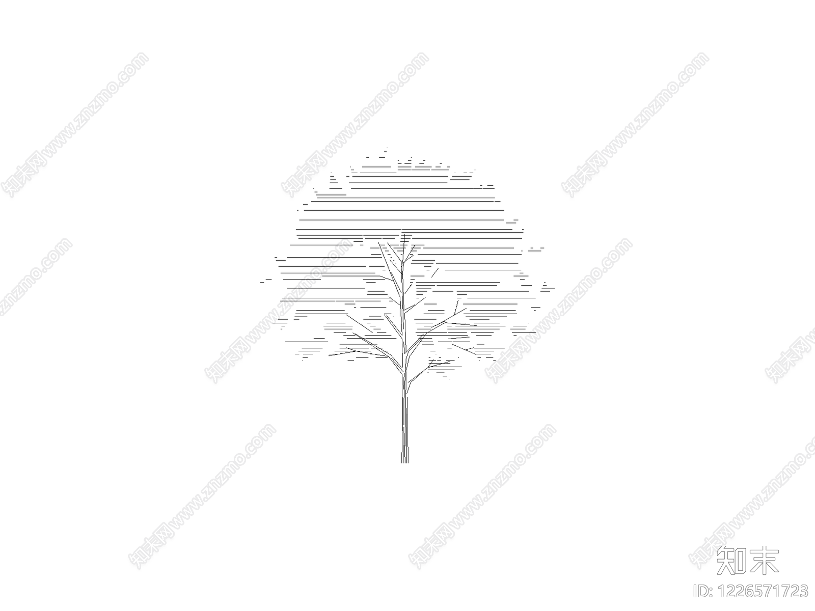 乔木种植CAD图纸