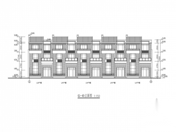 [江苏]现代风格14层高层住宅区建筑施工图cad施工图下载【ID:168084151】