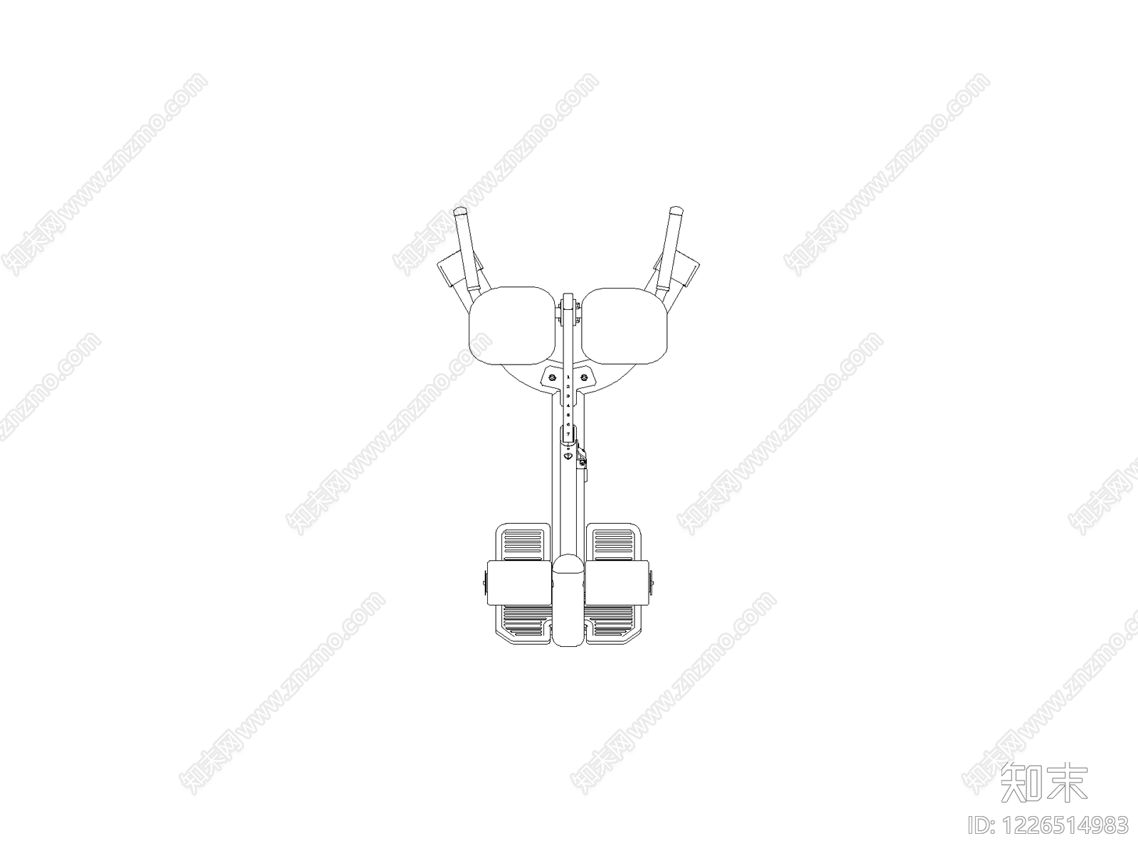 现代运动器材CAD图纸