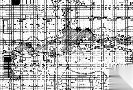 [安徽]高档居住小区园林景观水景设计施工图施工图下载【ID:161046180】