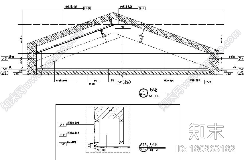 知名企业中式风格住宅装修施工图设计cad施工图下载【ID:180363182】