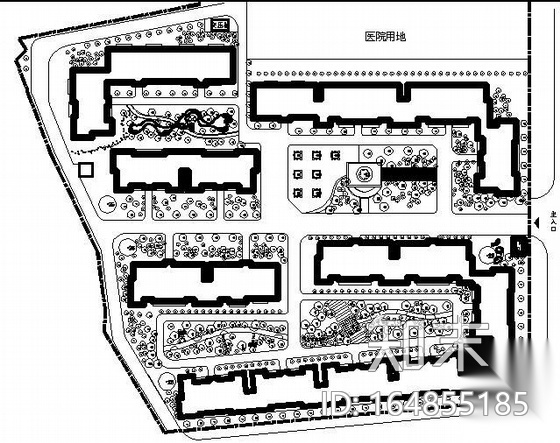 [四川]医院景观设计施工图套图施工图下载【ID:164855185】