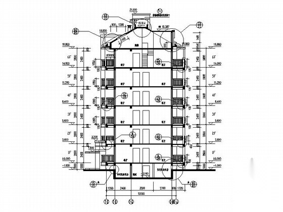 [安徽巢湖]某六层住宅楼建筑施工套图（7号）cad施工图下载【ID:167024141】