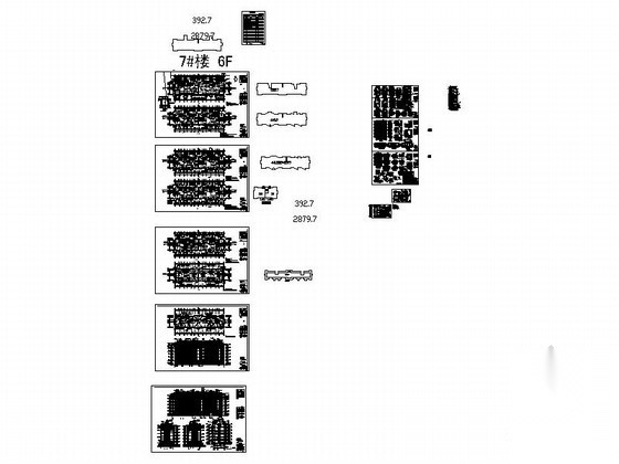 [安徽巢湖]某六层住宅楼建筑施工套图（7号）cad施工图下载【ID:167024141】