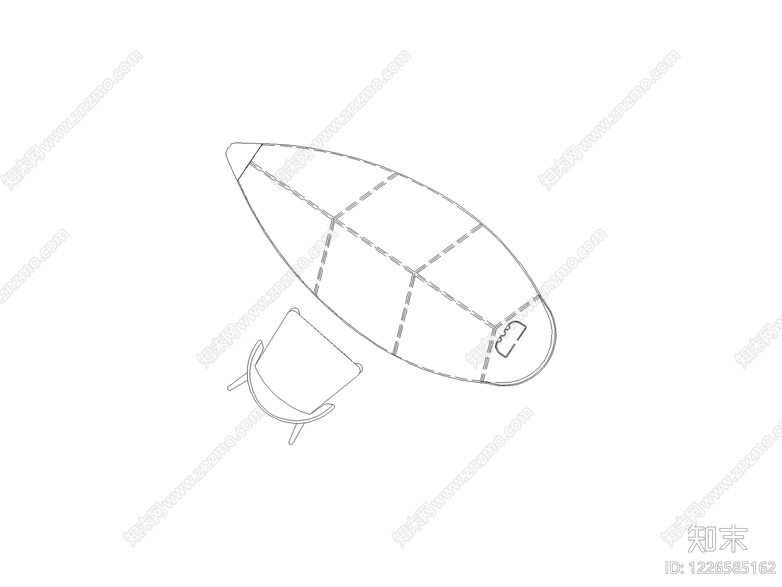 现代椅子CAD图纸